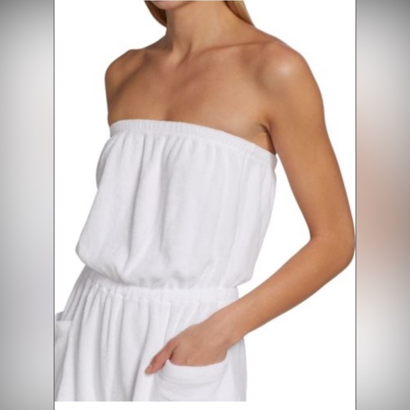 NWT RED SAKS FIFTH AVENUE Striped Strapless Romper - Picture 5 of 9